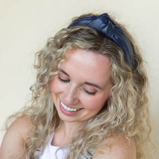 Brooklyn Headband - Navy {{variant_option_1}} {{variant_option_2}}