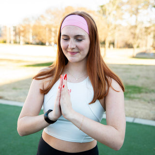 Pack of Wide Training Headbands - Purple + Pink + Hot Pink {{variant_option_1}} {{variant_option_2}}