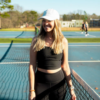 Adjustable Running Hat - White {{variant_option_1}} {{variant_option_2}}