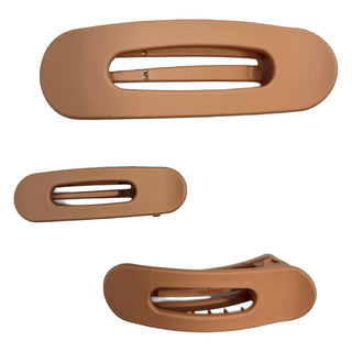 Mixed Size Flat Lay Clip Set - Camel {{variant_option_1}} {{variant_option_2}}