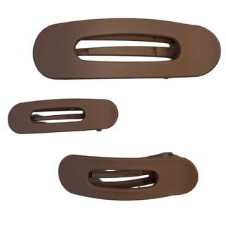 Mixed Size Flat Lay Clip Set - Brown {{variant_option_1}} {{variant_option_2}}