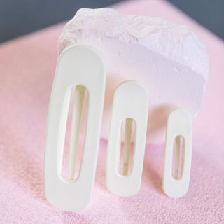 Mixed Size Flat Lay Clip Set - Cream {{variant_option_1}} {{variant_option_2}}