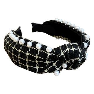 It Girl Pearl Headband - Black