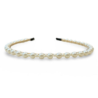 Thin Embellished Headband - White Pearl {{variant_option_1}} {{variant_option_2}}