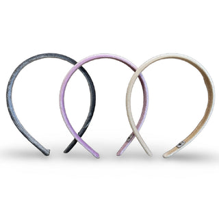 Classic Thin Padded Headband Set - Tan + Purple + Grey {{variant_option_1}} {{variant_option_2}}