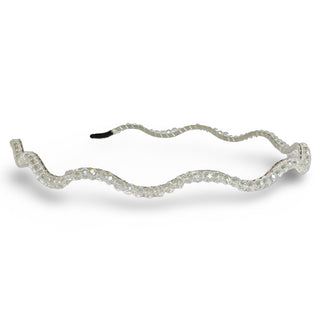 Wavy Beaded Headband - White {{variant_option_1}} {{variant_option_2}}