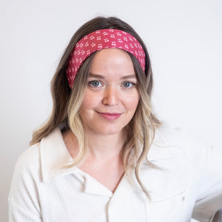 Ultra Soft Knotted Headband - Cherry Print {{variant_option_1}} {{variant_option_2}}