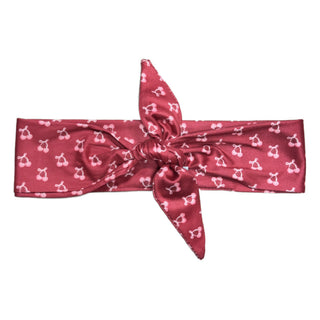 Ultra Soft Knotted Headband - Cherry Print {{variant_option_1}} {{variant_option_2}}