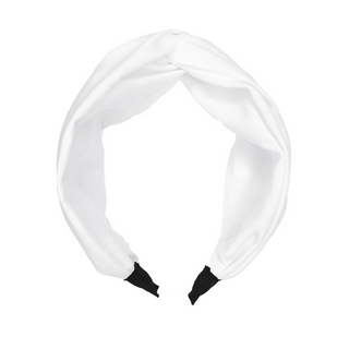 White Linen Headband