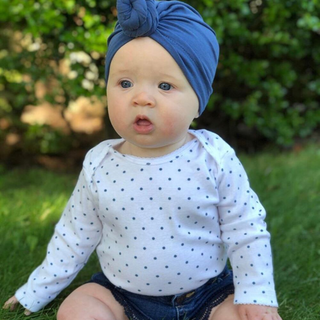 Navy Baby Turban