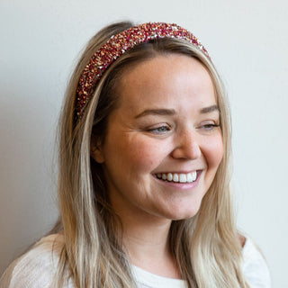 All That Glitters Headband - Maroon Hues - Traditional Headbands - Headbands of Hope - Headbands of Hope