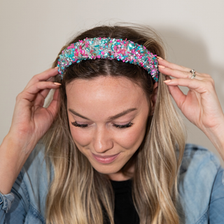 All That Glitters Headband - Bubblegum - Traditional Headbands - Headbands of Hope - Headbands of Hope