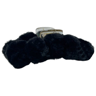 Fuzzy Claw Clip - Black - Clips - Headbands of Hope - Headbands of Hope