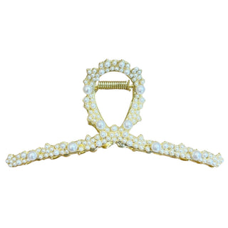 Looped Claw Clip - Gold Pearl - Clips - Headbands of Hope - Headbands of Hope