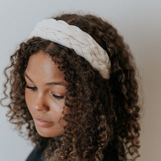 Blushing Braid Headband - Ivory - Headbands of Hope