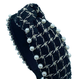 It Girl Pearl Headband - Black