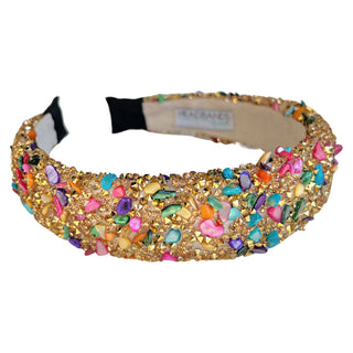 All That Glitters Headband - Multi + Gold - Traditional Headbands - Headbands of Hope - Headbands of Hope