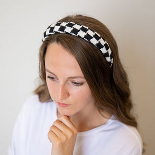 Padded Headband - Checkered