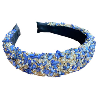 All That Glitters Headband - Blue + Gold - Traditional Headbands - Headbands of Hope - Headbands of Hope