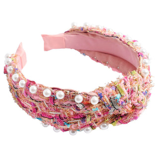 It Girl Pearl Headband - Pink - Traditional Headbands - Headbands of Hope - Headbands of Hope