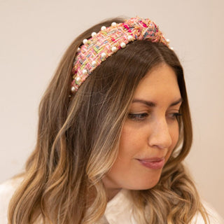 It Girl Pearl Headband - Pink - Traditional Headbands - Headbands of Hope - Headbands of Hope