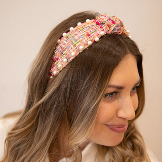 It Girl Pearl Headband - Pink - Traditional Headbands - Headbands of Hope - Headbands of Hope