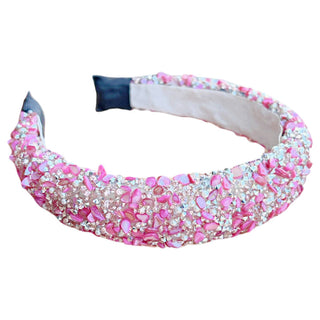 All That Glitters Headband - Pink + Silver - Traditional Headbands - Headbands of Hope - Headbands of Hope