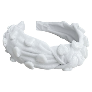 Stone Quartz Traditional Knot Headband - White - Traditional Headbands - Headbands of Hope - Headbands of Hope