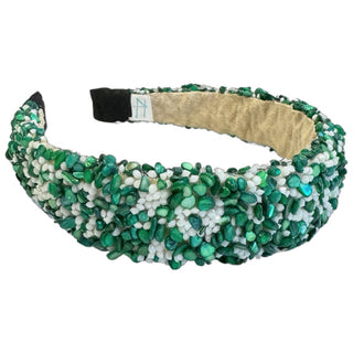 All That Glitters Headband - Green + White {{variant_option_1}} {{variant_option_2}}