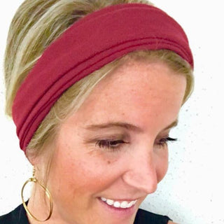 Burgundy Tube Turban - Headbands of Hope