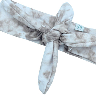 Taupe Tie Dye Knotted - Knotted Headband - Headbands of Hope - Headbands of Hope