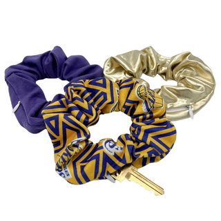 Los Angeles Lakers Zipper Scrunchie Pack of 3