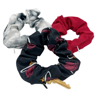 Miami Heat Zipper Scrunchie Pack of 3